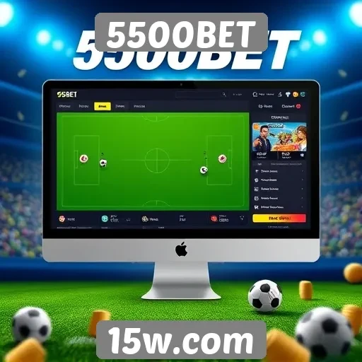 Acessibilidade e interface do site 5500BET